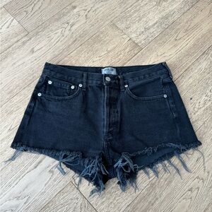 AGOLDE Women's Black Denim Shorts